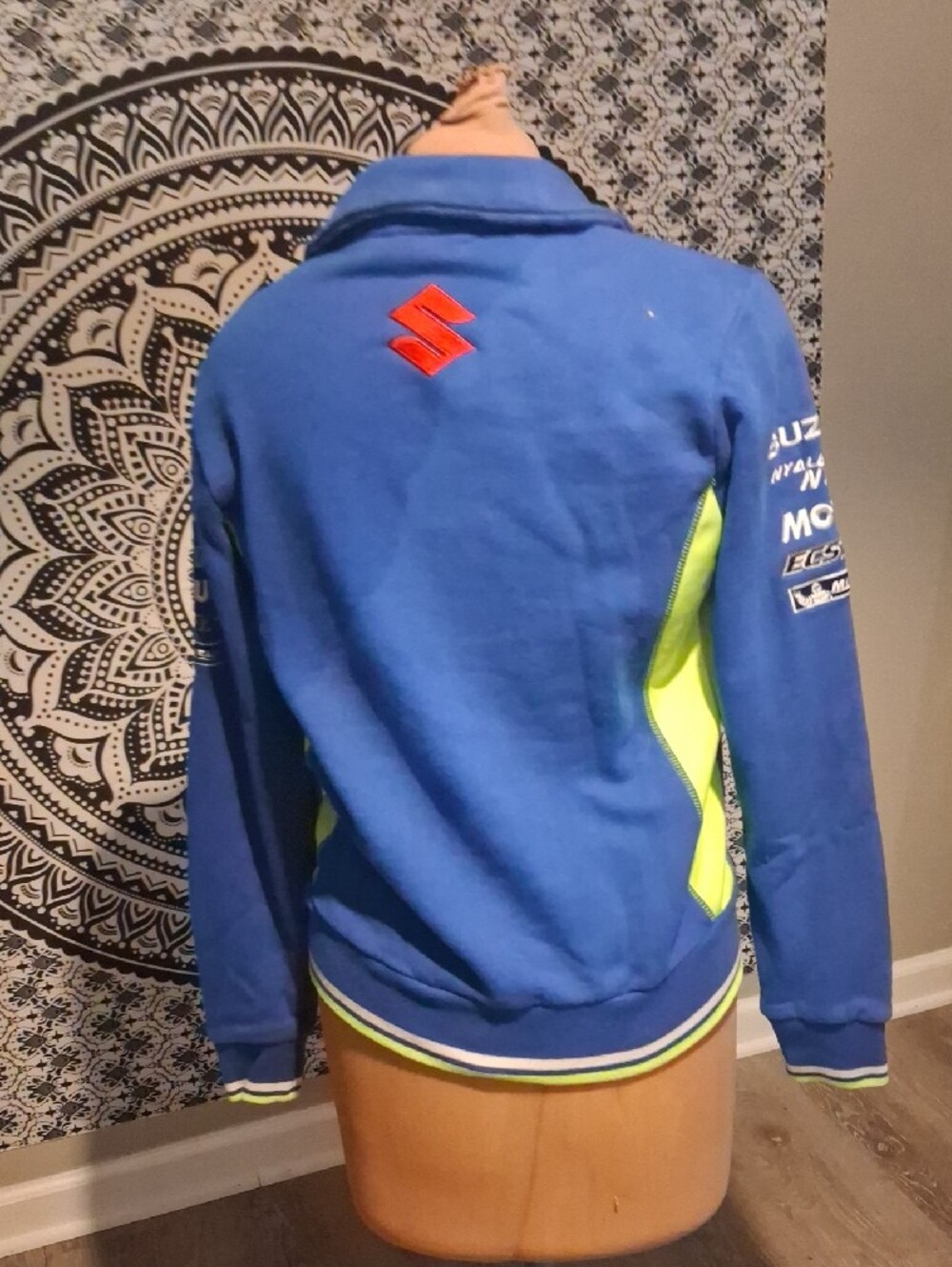 Blue Racing-Inspired Bomber Jacket - Picture 5 of 5